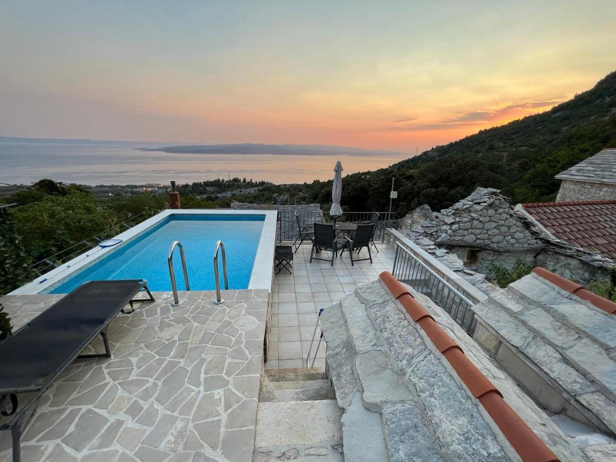 Villa Kristina - Ferienhaus Baska Voda - Topici, Private Outdoor Swimmingpool, Wifi Exterior foto